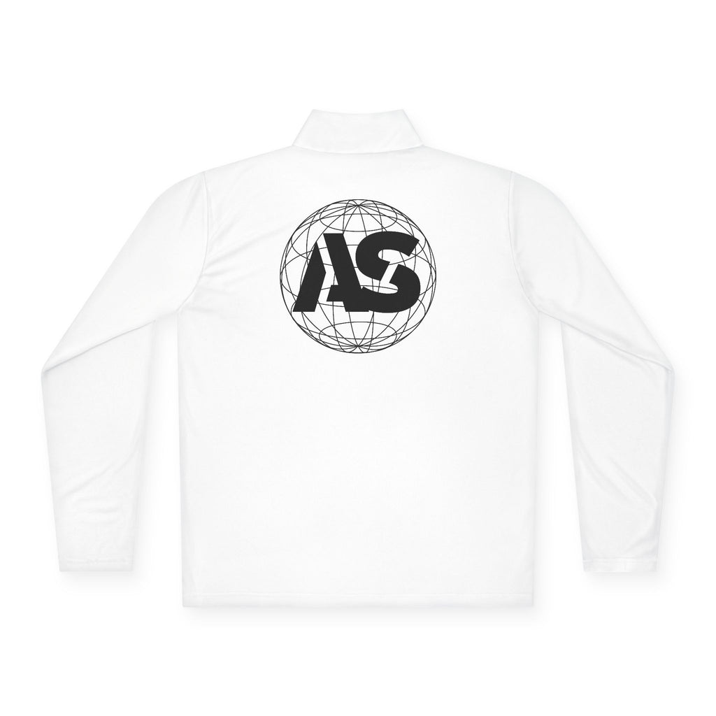 Quarter - Zip Pullover with Globe AS Logo vs— Minimalist Athletic Pullover - Atlass