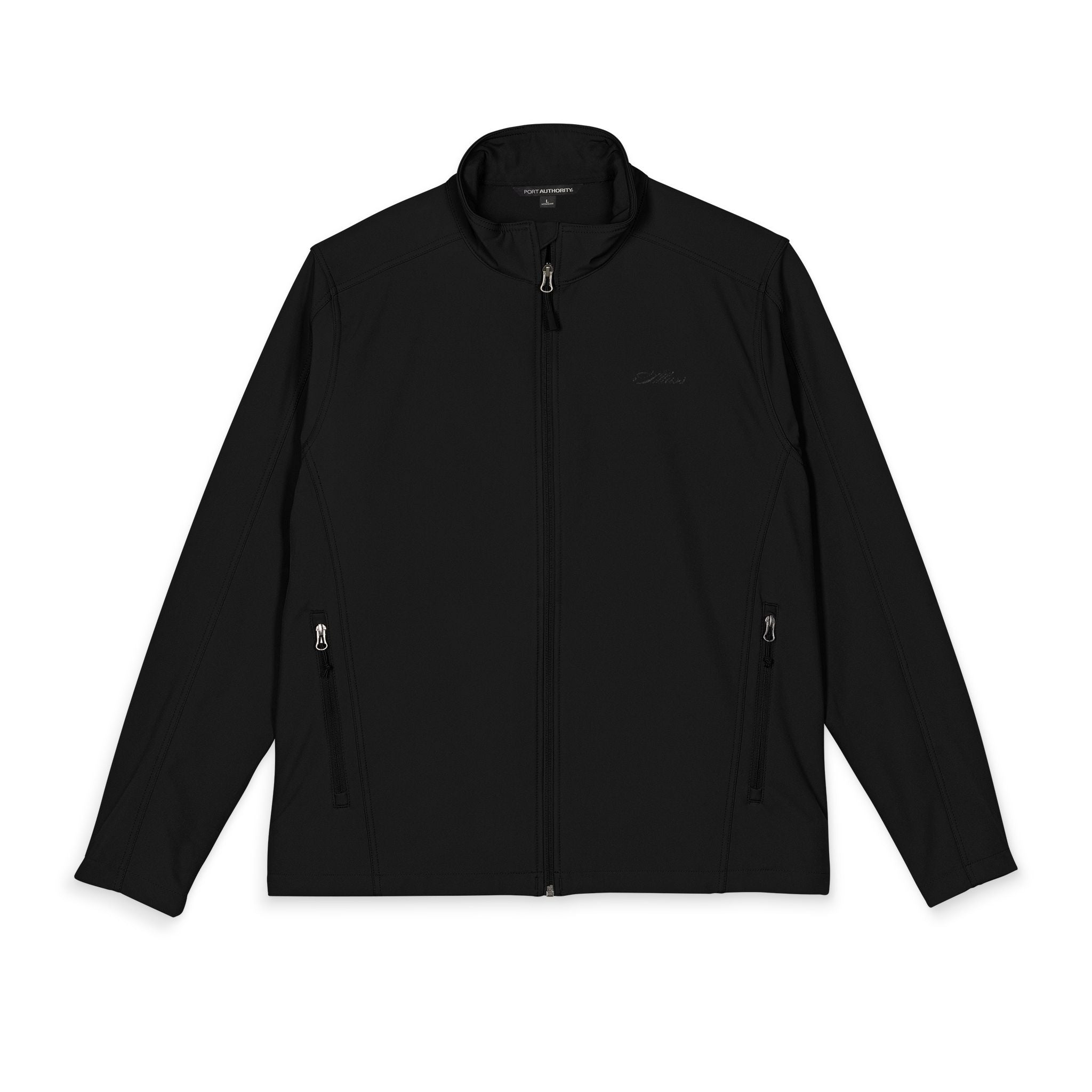 Men's Embroidered Soft Shell Jacket — Lightweight Windproof Work & Outdoor Coat - Atlass