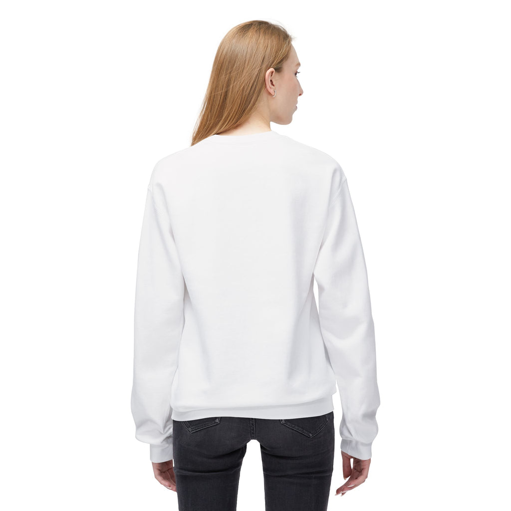 Crewneck Sweatshirt — Minimal White Script Chest Logo - Atlass