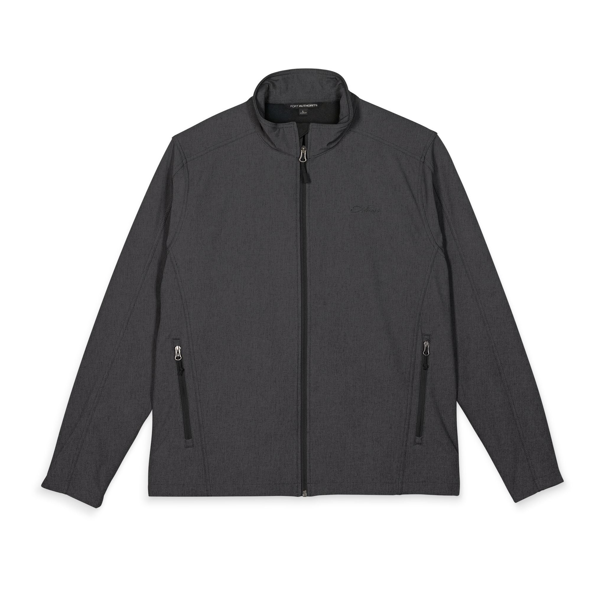 Men's Embroidered Soft Shell Jacket — Lightweight Windproof Work & Outdoor Coat - Atlass