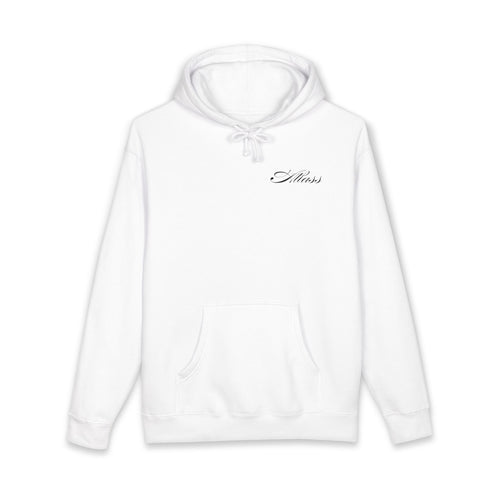 AS Globe Logo Hoodie — Minimal White Pullover with Script - Atlass
