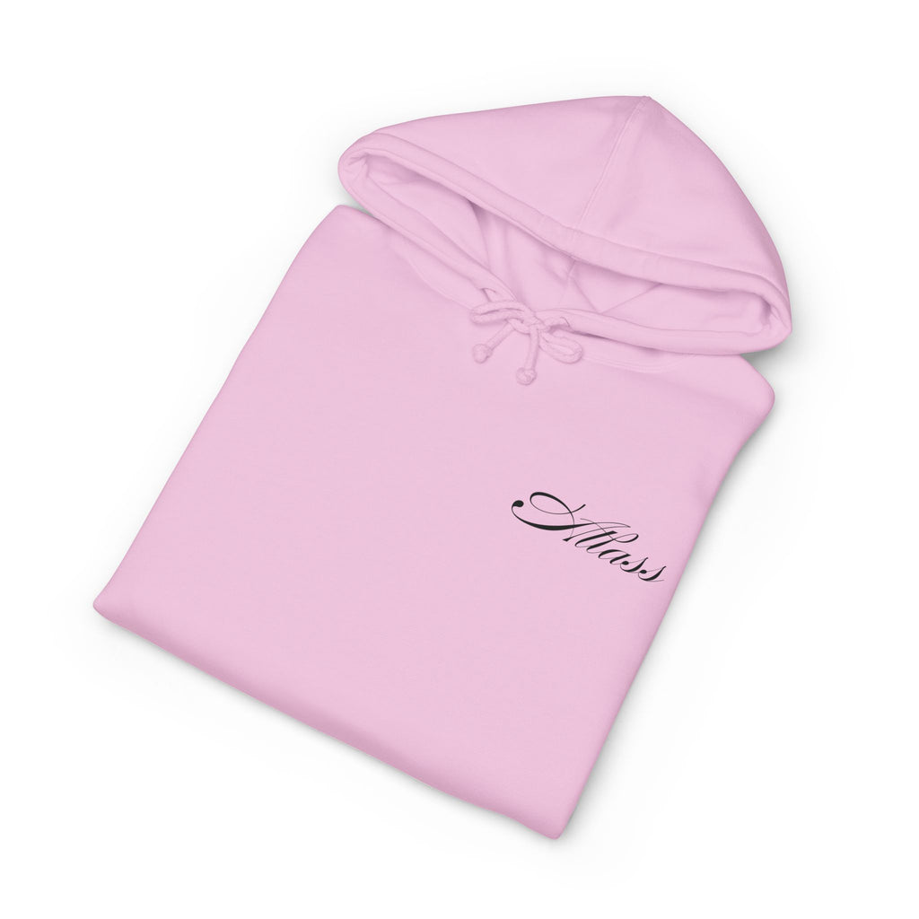 AS Globe Logo Hoodie — Minimal White Pullover with Script - Atlass