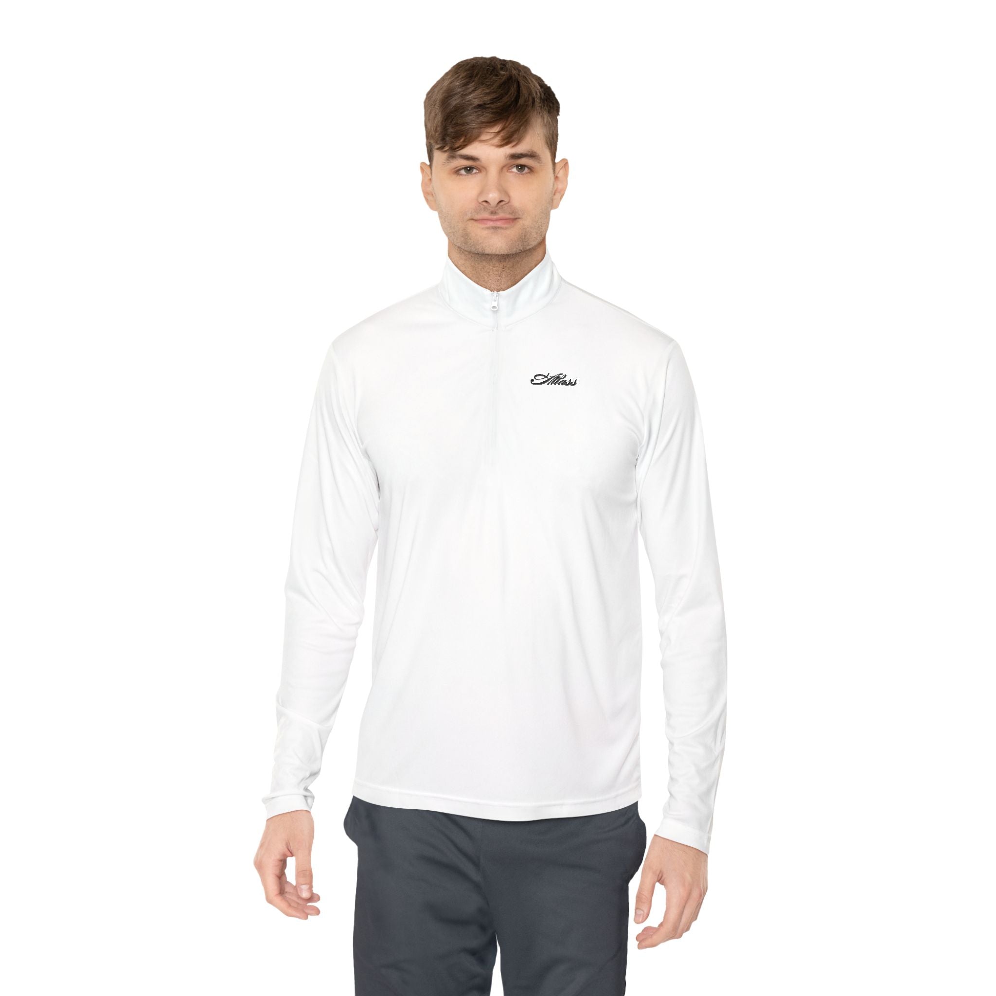 Quarter - Zip Pullover with Globe AS Logo vs— Minimalist Athletic Pullover - Atlass