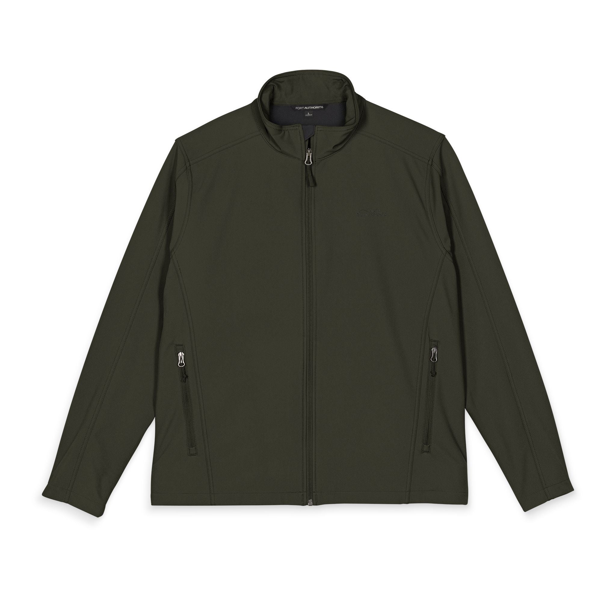 Men's Embroidered Soft Shell Jacket — Lightweight Windproof Work & Outdoor Coat - Atlass