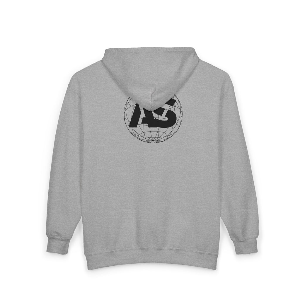 Constellation Globe Zip Hoodie — Minimal Star Map Back Graphic - Atlass